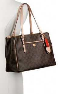 COACH Peyton Signature Jordan Double Zip Carry All Handbag - Image 3