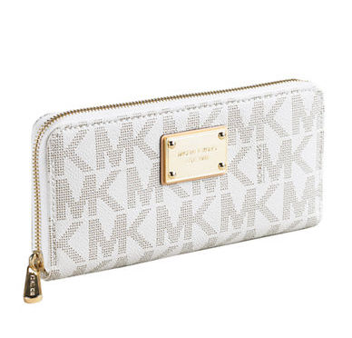 mk continental zip around wallet