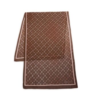 JIMMY CHOO Silk JC Monogram Scarf - Image 2