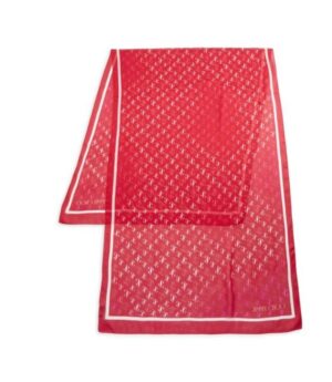 JIMMY CHOO Silk JC Monogram Scarf - Image 3